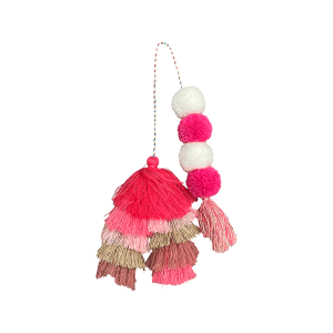 Bogg Bag Bauble - Straw Market Double Tassel