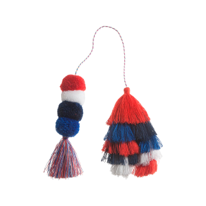 Bogg Bag Bauble - Usa Double Tassel