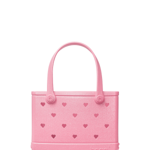 Bitty Bogg Bag - Heart Shimmer Bubblegum